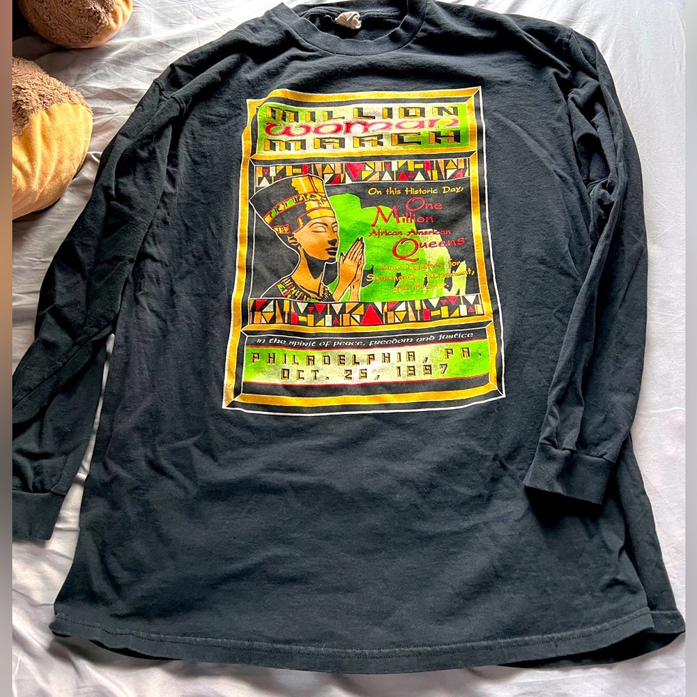 Vintage Million Woman March Shirt long sleeve XL rare